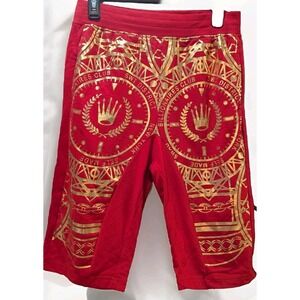 Switch Remarkable‎ Jogger Shorts Red And Gold Size L (14-16)